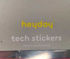 Heyday Glow In The Dark Alphabet Stickers 3 Set Of 40 Count