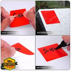 Meitaat Red Square Stickers 2×2 Inch Roll