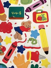 Rare Sandylion School Bears Stickers (Vintage, HTF Collectible) Art Sports Books