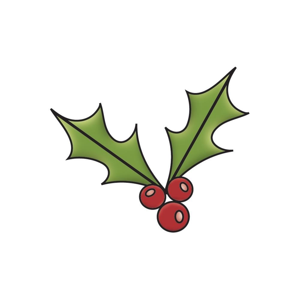 Imaginisce «Christmas Clear Acrylic Stamps «Holly» So easy and Fun To Use!!