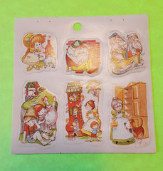 vintage Eureka Eureka Nursery Rhymes small sticker sheet