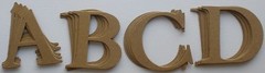 2″ ELEGANT FONT – Customized Alphabet Letters Chipboard Die Cuts – 26 Pc