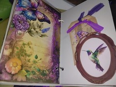 Butterfly And Flowers Junk Journals Small Scrapbook USA Seller