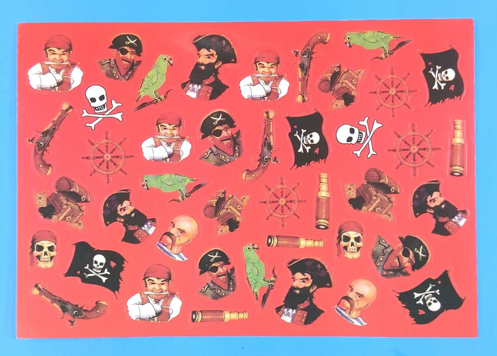 Pirates, Pirate Accessories & Flags Sticker Sheet