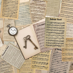 20 Pcs Vintage Sheet Music Scrapbook Paper 8.5 X 11 Inch Decorative Decoupage Pa