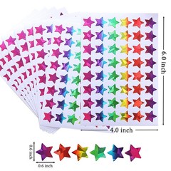 1440 Pcs Star Stickers, 0.6″ Holographic Rainbow Small Star, Colorful