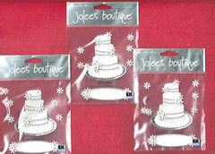 Wedding Cake Jolees Boutique Dimensional Stickers lot of 3 as shown NOS 3D