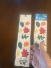 FRANCES MEYER Autumn Leaf Stickers Lot Of 4 Pkgs Vtg NIP 2 Sheets Per Pkg