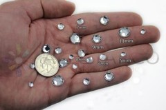 Self Adhesive Acrylic Rhinestones Stick On Plastic Face Gems Crafts 250-500pcs