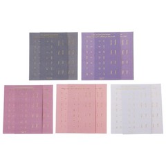10 Sheets Monthly Tabs Monthly Separator Tabs Decorative Adhesive Index Tabs