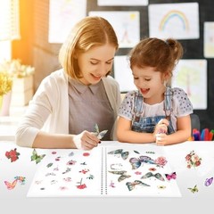 Reusable Sticker Collecting Book with Puffy Cover, A5 Size with 40 Sheets Star