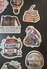 Lot Of 25 – Reading, Readers, Book Lovers Stickers – Free S&H
