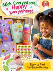 Scratch and Sniff Stickers – 864 Pieces, 12 Different Scents, 36 Sheets – Reward