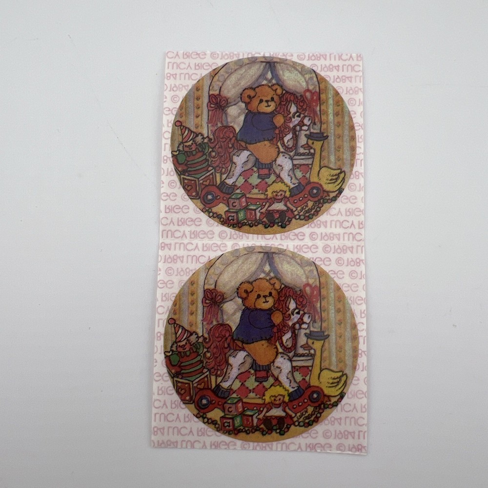 Vintage Lucy Rigg Bear Stickers 1984 Two Stickers As Shown
