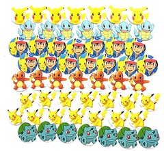 SET of 100- 1″ PRECUT «Pokemon» BOTTLE CAP IMAGES. Hairbows, Scrapbooking.
