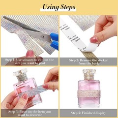 81000 Self-Adhesive 2mm Rhinestone Sheets – Bling Glitter Gem Stickers for DIY C