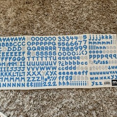 Creative Memories Making Memories Scrapbooking ABC/123 Sticker PC Letters Used