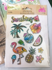 Large lot of scrapbook craft stickers 25 packs Family, summer, baby. Pop-up 3D +