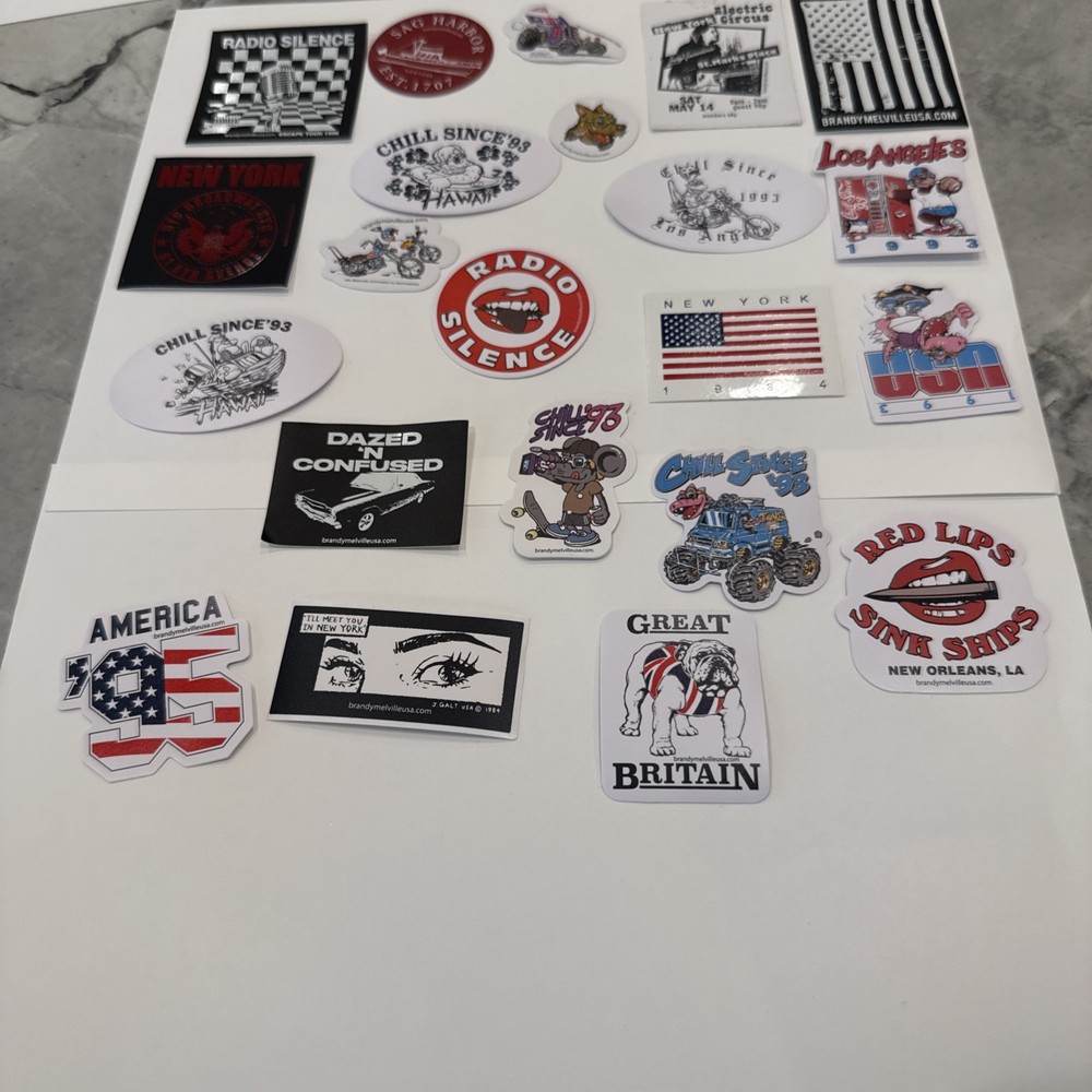 Variety of 20 Brandy Melville Stickers