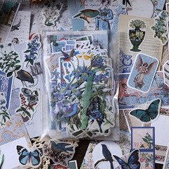 Alideco 200pcs Scrapbook Paper Kit Kawaii Vintage Botanical Flowers Scrapbook…