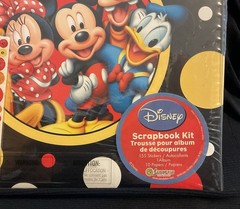 Disney 12″ X 12″ Scrap Book 155 Stickers, 10 Papers New