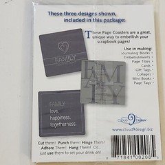 NEW Lot Scrapbook Embellishments Tags Coasters Title Shaker LOVE MEMORIES FALL