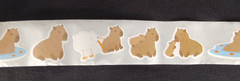 1000pcs Funny Cartoon Capybara Stickers Roll 16 Designs (2 Rolls) ST41