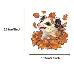 Novelty Funny Opossum Notebook, Stickers (50 pcs) & Magnet