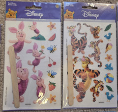 Lot VTG Winnie The Pooh Scrapbook Stickers & Rub Ons Disney Sandylion Hallmark