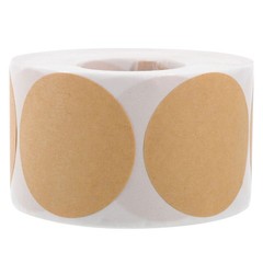 3 Rolls Round Plain Stickers for Labeling Blank Name Tag Tags Labels