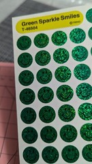 Vintage Trend Green Sparkle Smiles T-46504 1 Sheet
