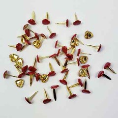 50 Mini Red Heart Brads Hearts Valentine’s Day Cards Paper Crafts Scrapbooking