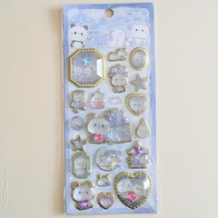 Panda mochi 3D Crystal Sticker Sheet brand new cute kawaii deco
