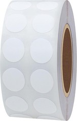 Versatile 2000-Pack White Circle Stickers – Writable, Strong Adhesive Labels