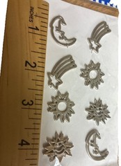 Paper Bliss Celestial Metal Accents Scrapbook Decor Vintage 2003 NEW