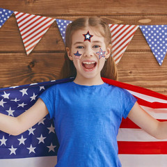 American Flag Star Stickers, 500 PCS 1.5 Inch Self Sealing 4Th of July Stickers