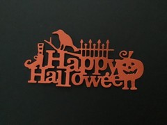 Happy Halloween Die Cut Embellishments 2” x 4” Scrapbooks Cards Paper Crafts