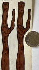 WOODSY Stickers(24pc)5”x12”Frances Meyer•Border•Photo Corners•Branch•Card Making