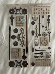 Nostalgiques Attic Collection Vintage Clocks Keys Tools Golf Car Scrapbook Lot