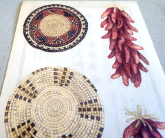 Clear Stickers 12″ Chilies Southwest Indian Weave Scrapbook Tumblebeasts 2002