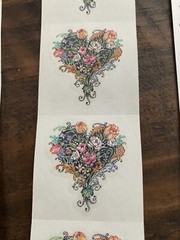 Lot Of PSX Designs Floral & Heart Stickers NEW! Archival Valentines