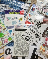 Large Lot Of Scrapbook Journal Stickers & Embellishments Variety Of Themes