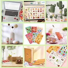 HORIECHALY Scratch and Sniff Stickers, 48 Sheets Smelly Food Theme Stickers