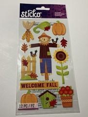 Sticko Stickers Glitter Welcome Fall