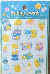 Lucky Event Kawaii Chick Sticker Animal Baby Bird Sweets Drink Kid Synapse JAPAN