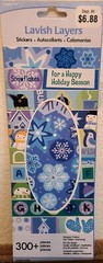 2 Books 300+ Stickers 4 Crafts, Scrapbooks/Cards Foil/Glitter/Emboss Winter #168