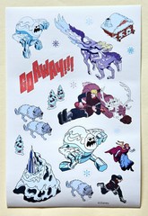 Frozen PRINCESS. Disney Sticker sheet