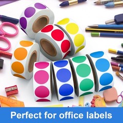 Vibrant 3/4 Inch Color Coding Stickers – 4000 PCS for Home and Classroom Use