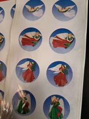 Lot of 5 Packs Vin USA Color Clings Stickers Christmas Theme Peel & Stick NOS