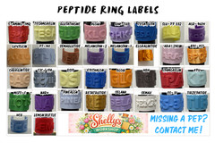 Peptide Pen Plastic Ring Labels Color-Coded Reusable Injection Pen ID Clips